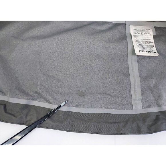 Houdini Womens Rollercoaster Jacket Small Gray Waterproof Hooded - Picture 9 of 16